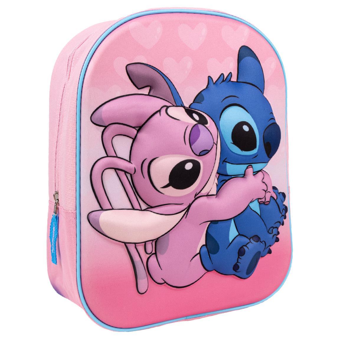 Disney Stitch Backpack Kids School Bag Girls Plush Rucksack 3D