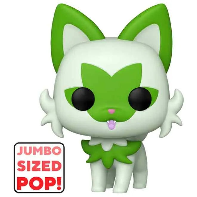 10" Funko Pop! Games: Pokemon - Jumbo Sprigatito Vinyl Figure #1014 - Ginga Toys