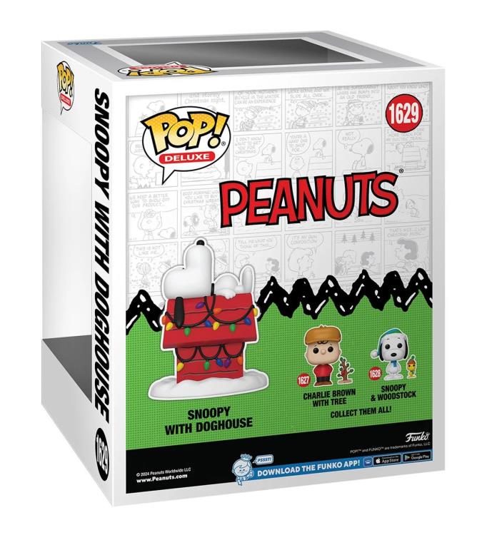 Pop! Deluxe: A Charlie Brown Christmas - Snoopy with Doghouse