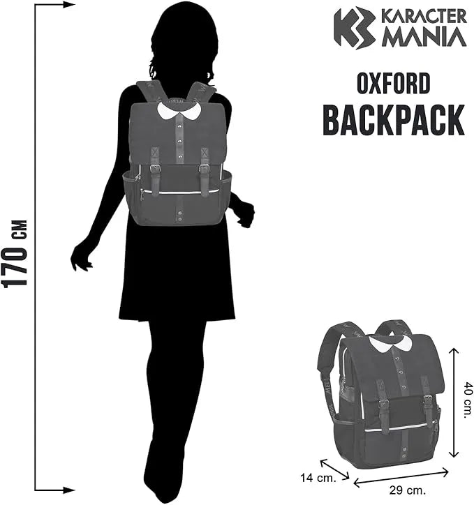 Netflix Wednesday Uniform Black backpack Bag