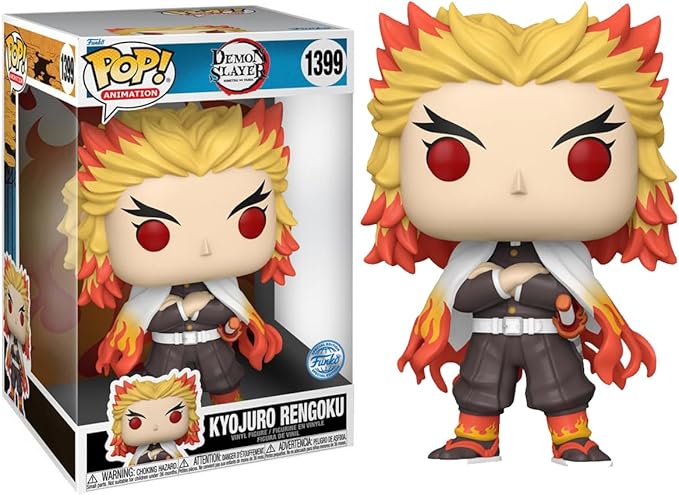 Funko 10" Pop! Demon Slayer: Kimetsu no Yaiba - Kyojuro Rengoku Jumbo Exclusive Vinyl Figure #1399