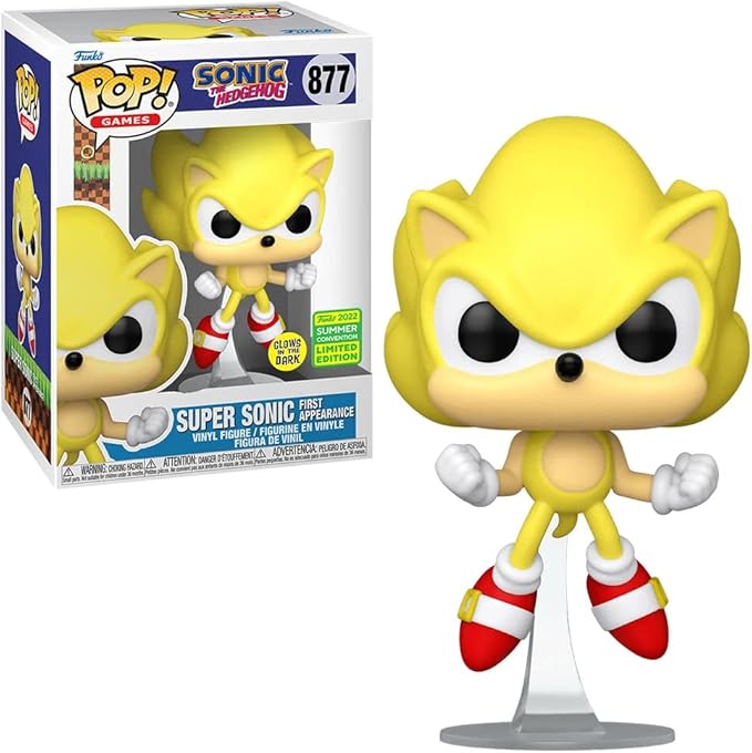 Funko Pop! Games: Sonic The Hedgehog - Super Sonic Glows Exclusive Figure #877