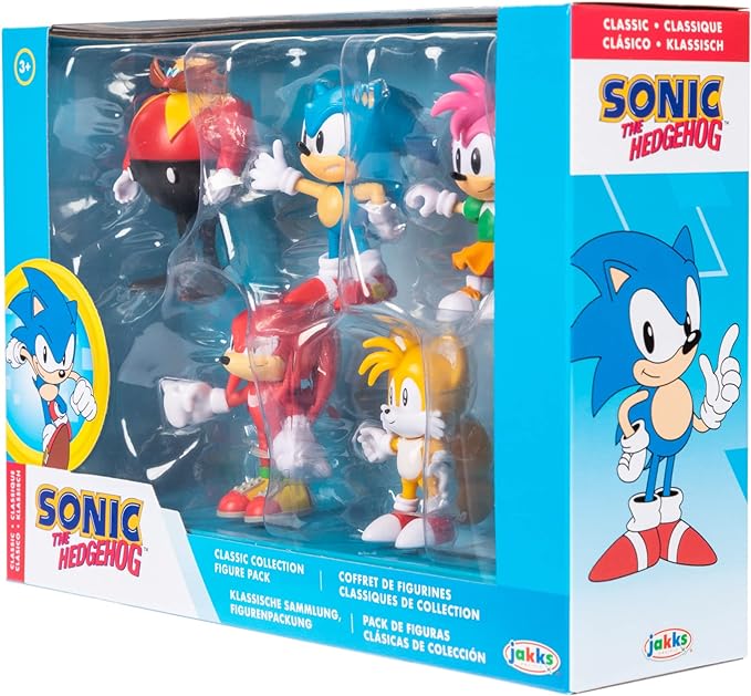 Sonic the Hedgehog Dr. Eggman, Kunckles, Sonic, Tails & Amy Action Figure 5-Pack