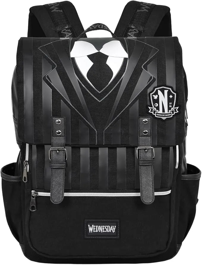 Netflix Wednesday Uniform Black backpack Bag