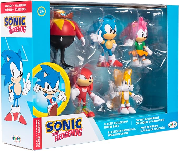 Sonic the Hedgehog Dr. Eggman, Kunckles, Sonic, Tails & Amy Action Figure 5-Pack