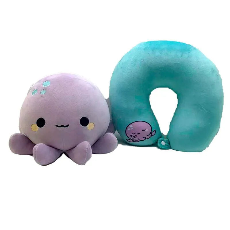 Adoramals Octopus Swapseazzz travel pillow + plush toy - Ginga Toys