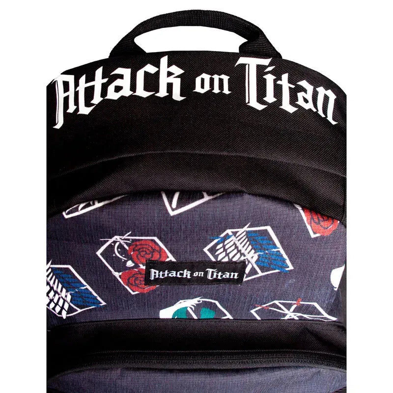 Attack On Titan Iconic Crests All-over Print Premium Backpack - Ginga Toys