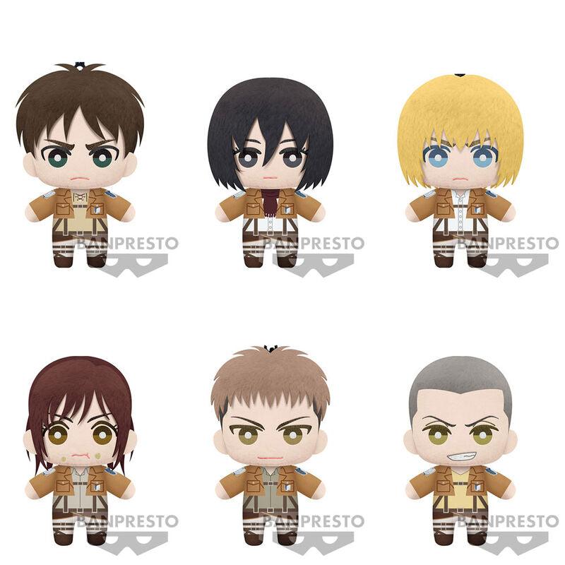 Attack on Titan Series 1 - Tomonui 9 Plush toys Set 15 CM - Banpresto - Ginga Toys