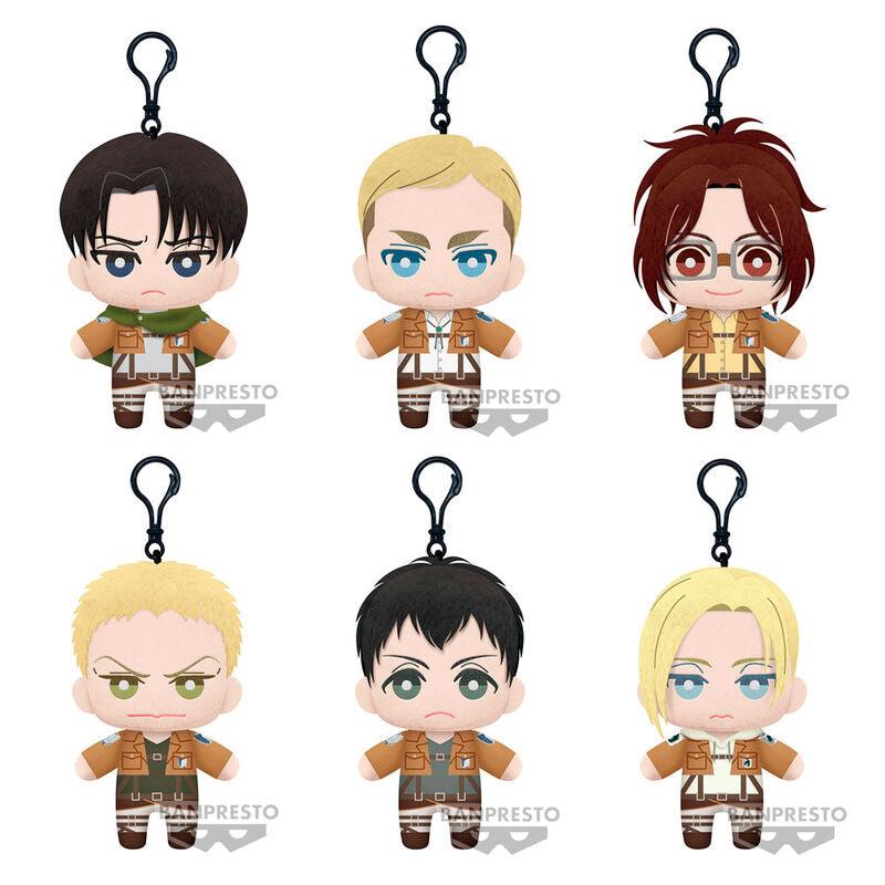 Attack on Titan Tomonui 8 plush toys Set - Banpresto - Ginga Toys