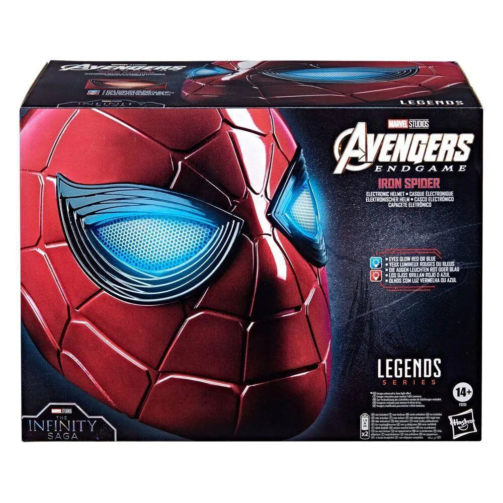 Avengers Endgame Iron Spider 1:1 Wearable Helmet Electronic (Marvel Legends) - Hasbro - Ginga Toys