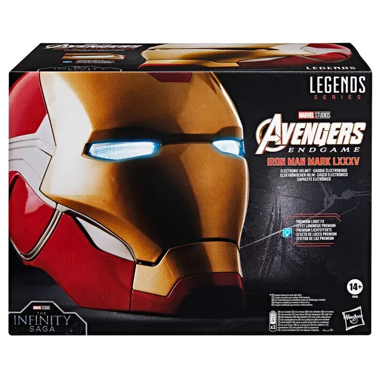 Avengers: Endgame Marvel Legends Iron Man Mark LXXXV 1:1 Scale Wearable Electronic Helmet - Ginga Toys