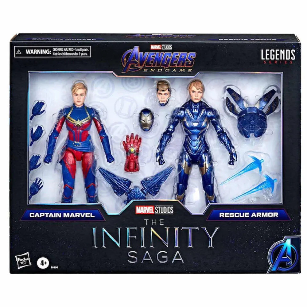 Avengers: Endgame Marvel Legends The Infinity Saga Captain Marvel & Rescue Exclusive Two-Pack - Ginga Toys