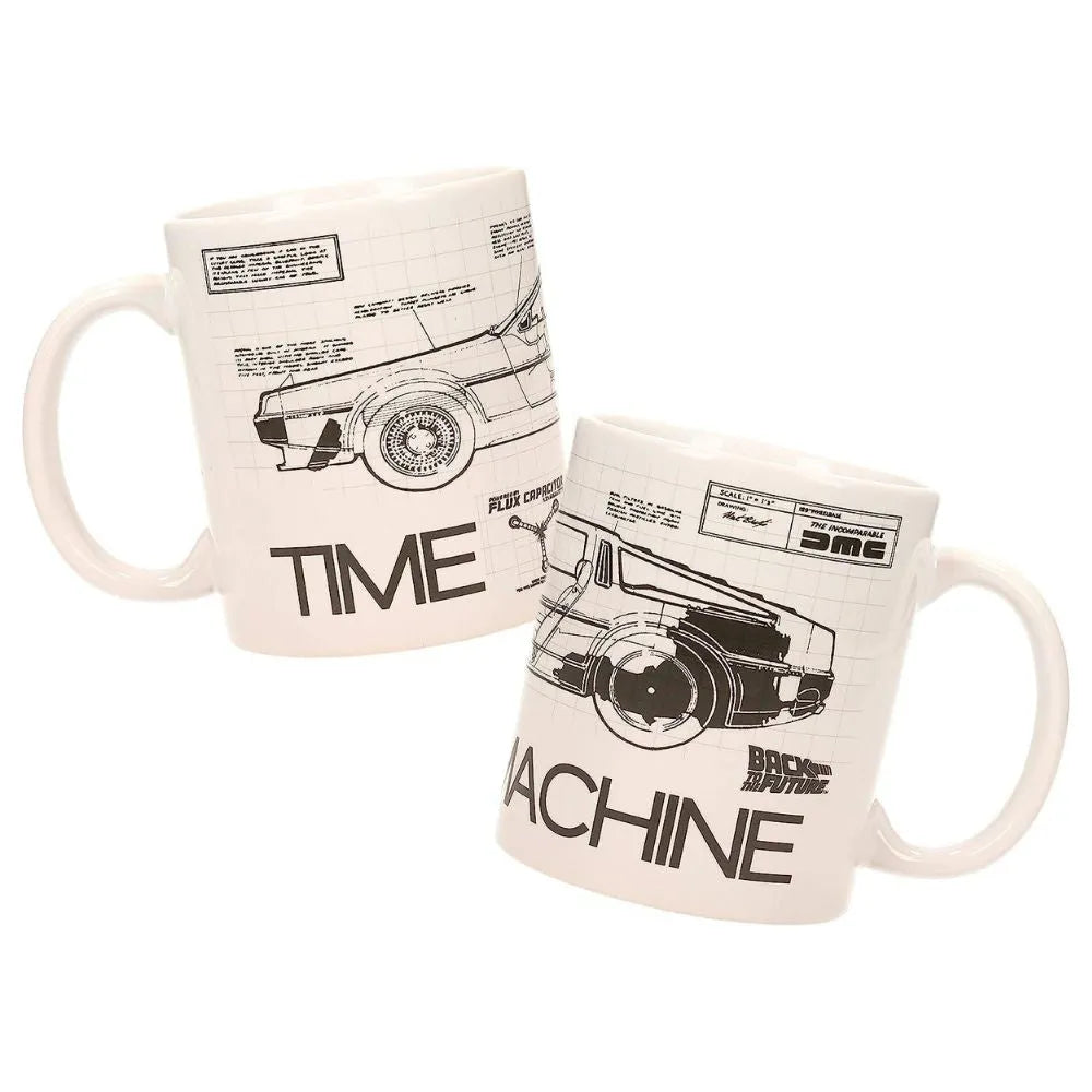 Back to the Future Time Machine Ceramic Mug 315ml - Ginga Toys