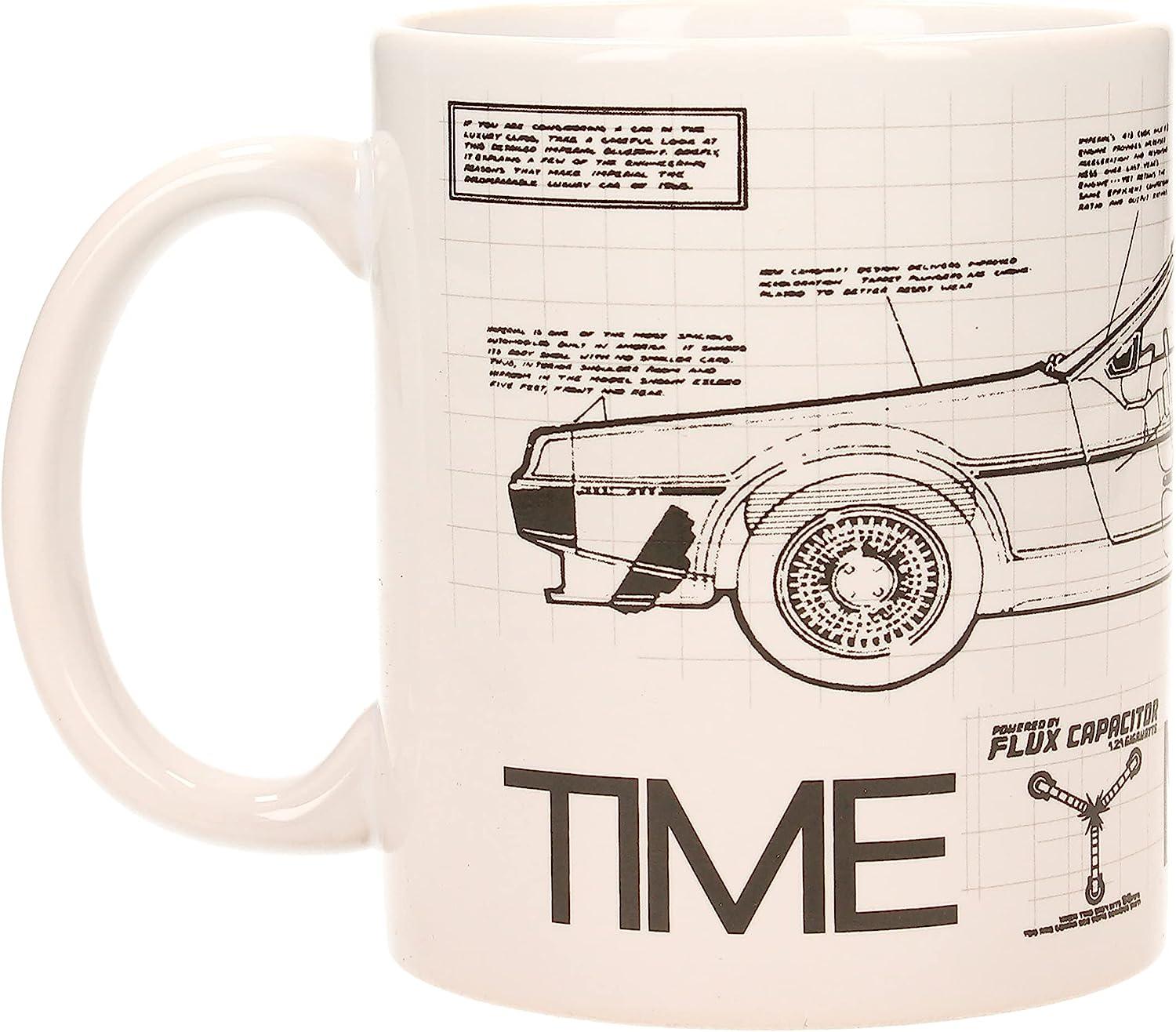 Back to the Future Time Machine Ceramic Mug 315ml - SD Toys - Ginga Toys