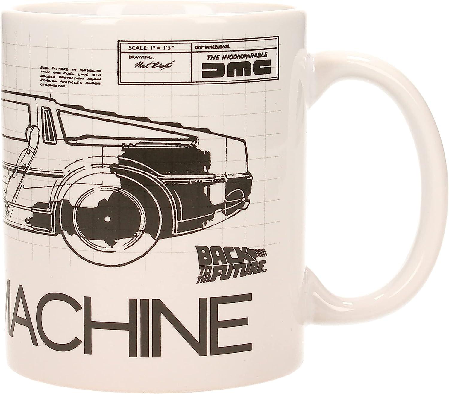 Back to the Future Time Machine Ceramic Mug 315ml - SD Toys - Ginga Toys