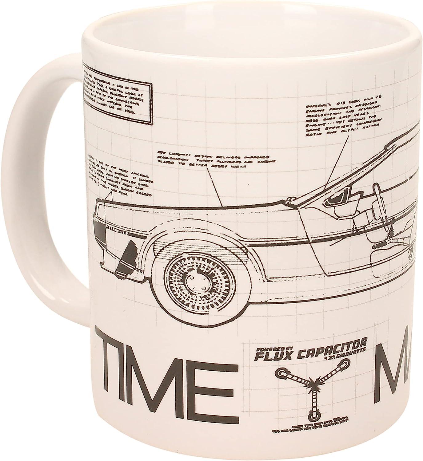 Back to the Future Time Machine Ceramic Mug 315ml - SD Toys - Ginga Toys