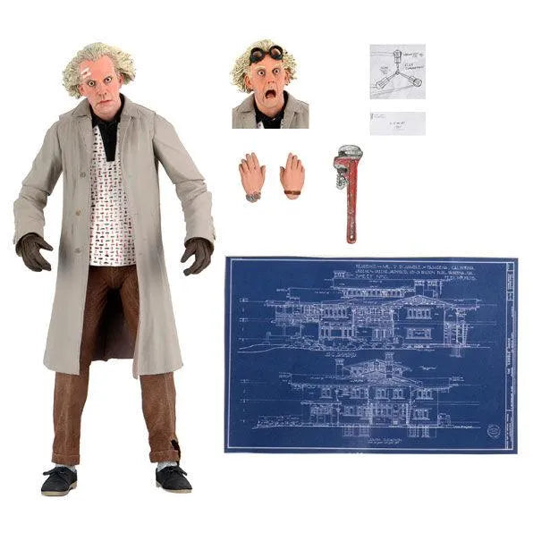 Back to the Future Ultimate Doc Brown Action Figure - Neca - Ginga Toys