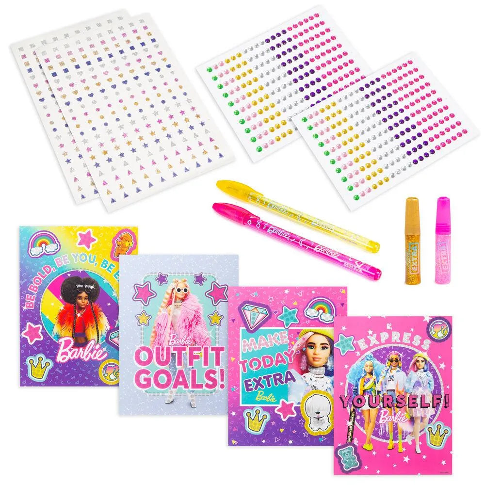 Barbie Extra Glitter Crystal Picture Set - Mattel - Ginga Toys