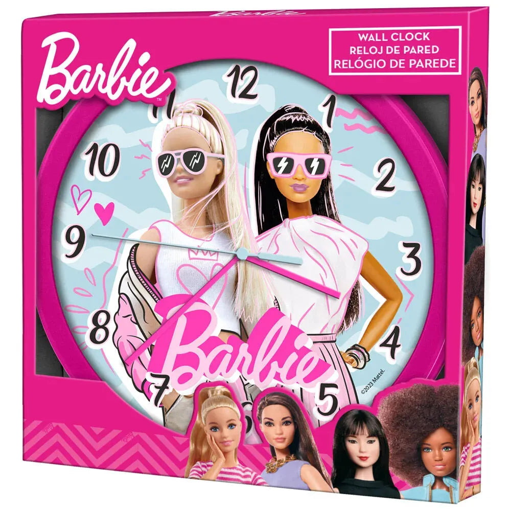 Barbie Girls Wall Clock 25cm - Ginga Toys