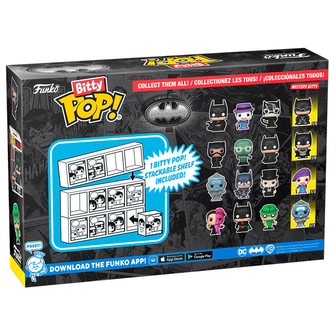 Batman 85th Anniversary Bitty Pop! Batman Four-Pack - Ginga Toys