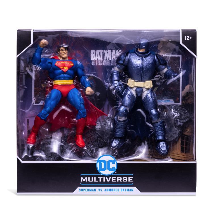 Superman vs. Armored Batman Pack 2 figurines Collector DC McFarlane Toys 18  cm - Kingdom Figurine