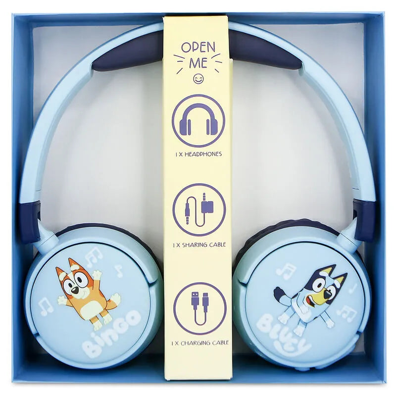 Bluey Kids Wireless Headphones - Blue - Ginga Toys