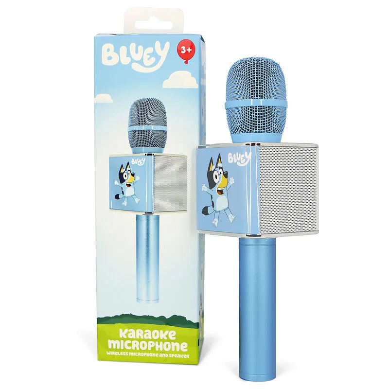 Bluey Kids Wireless Karaoke Microphone - Blue - Ginga Toys