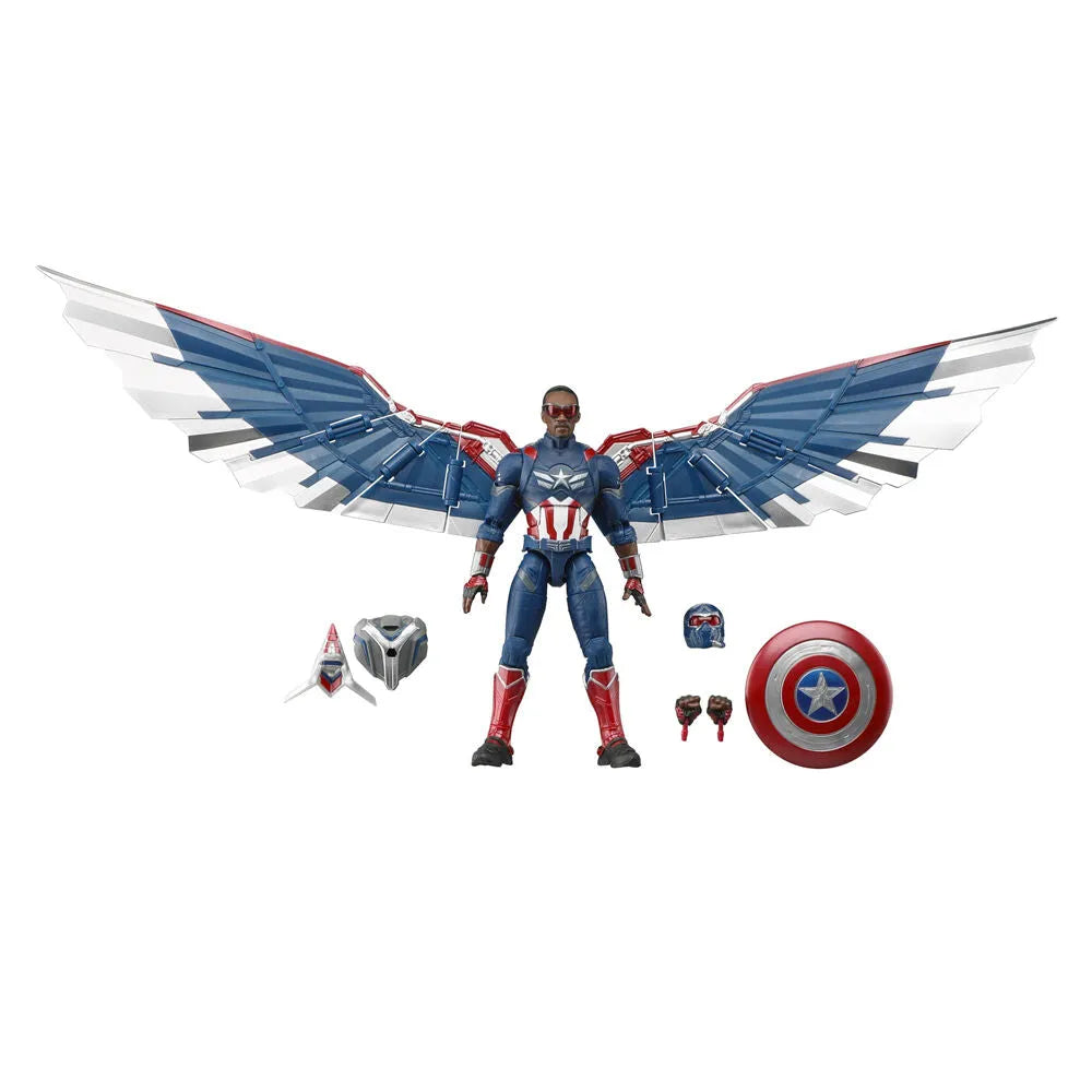 Captain America: Brave New World Marvel Legends Captain America Deluxe Action Figure - Ginga Toys