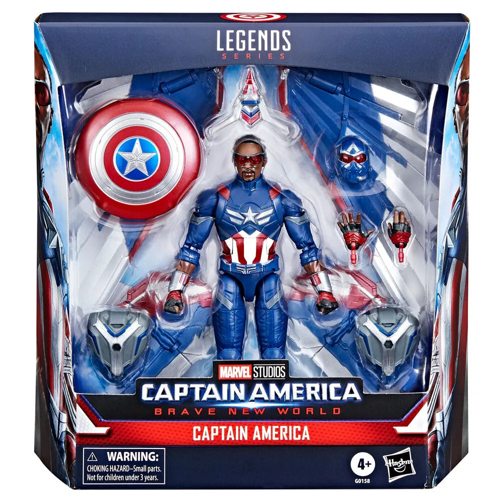 Captain America: Brave New World Marvel Legends Captain America Deluxe Action Figure - Ginga Toys