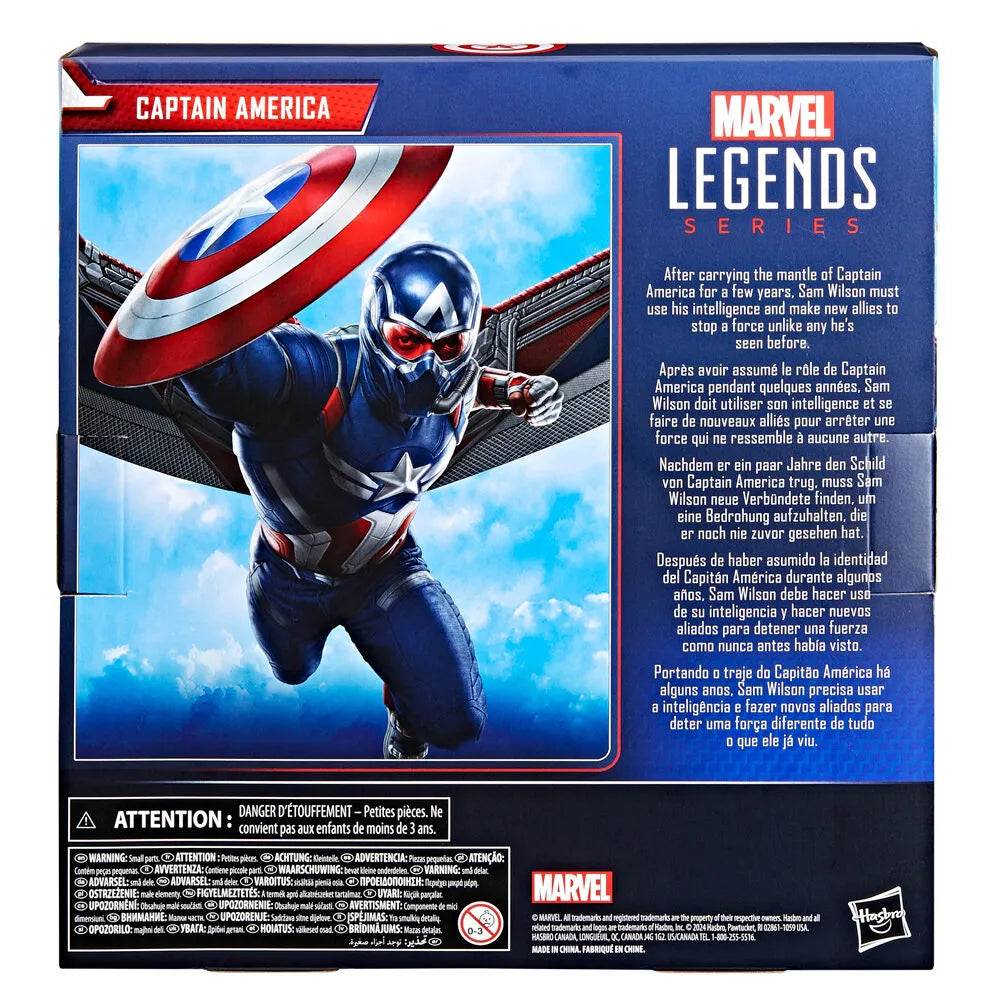 Captain America: Brave New World Marvel Legends Captain America Deluxe Action Figure - Ginga Toys