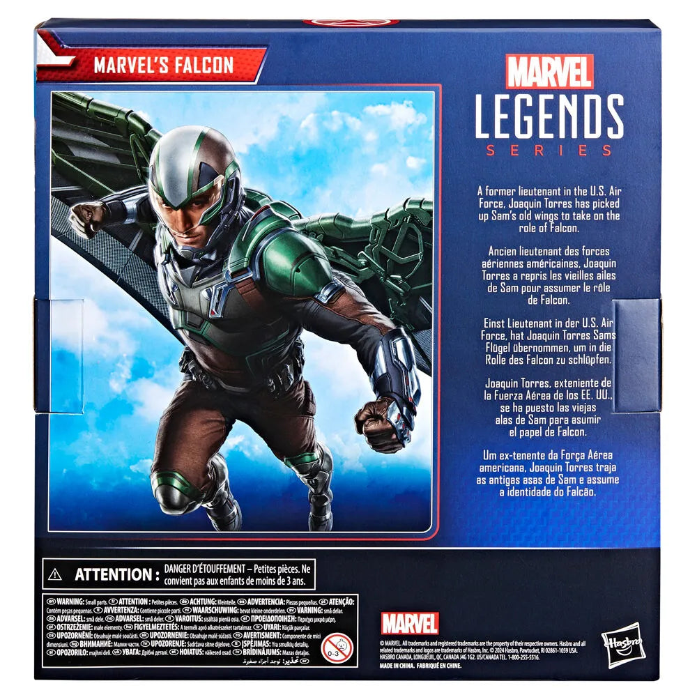 Captain America: Brave New World Marvel Legends Marvel's Falcon Deluxe Action Figure - Ginga Toys