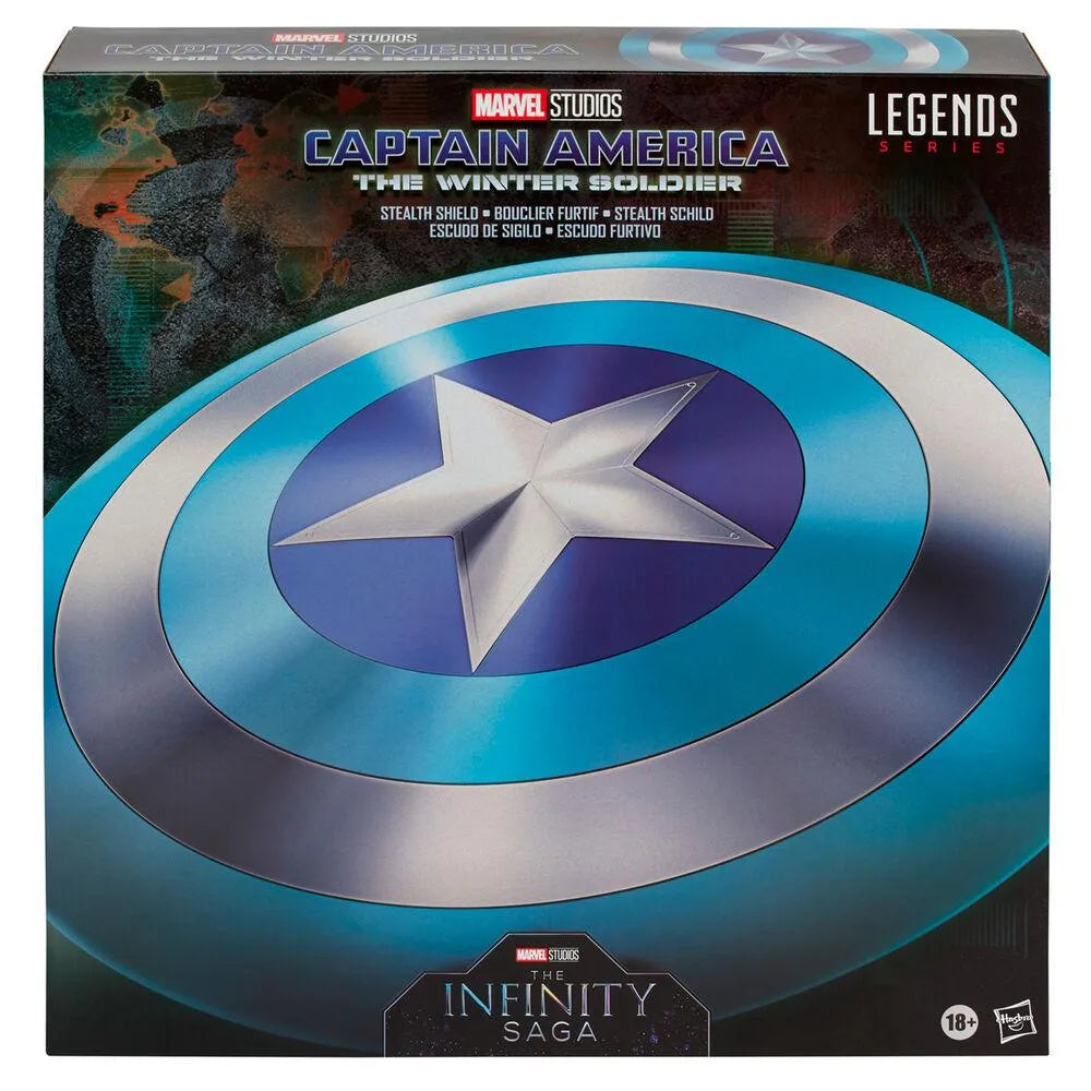 Captain America The Winter Soldier Stealth Shield 1:1 Replica (Marvel Legends) - Hasbro - Ginga Toys