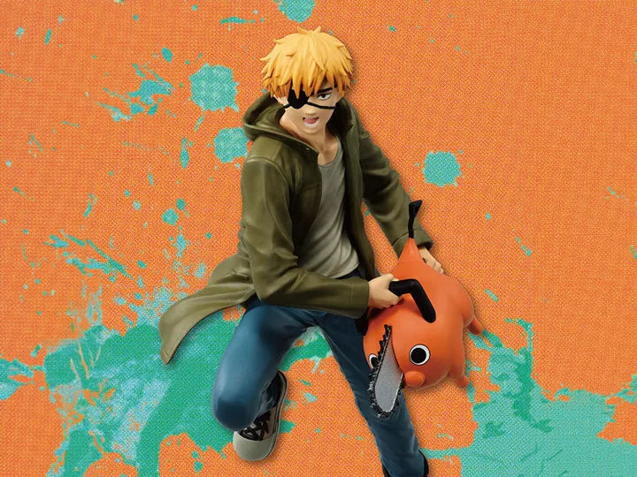 Chainsaw Man Vibration Stars Denji & Pochita Figure - Ginga Toys