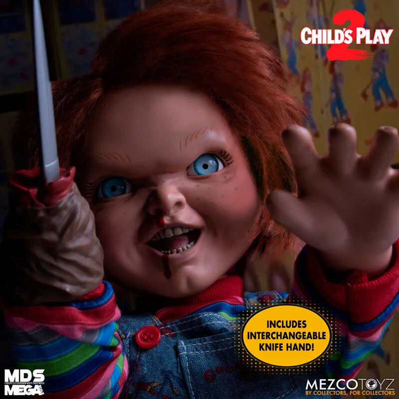 Child's Play 2 Mezco Designer Series Mega Scale Talking Chucky - Ginga Toys