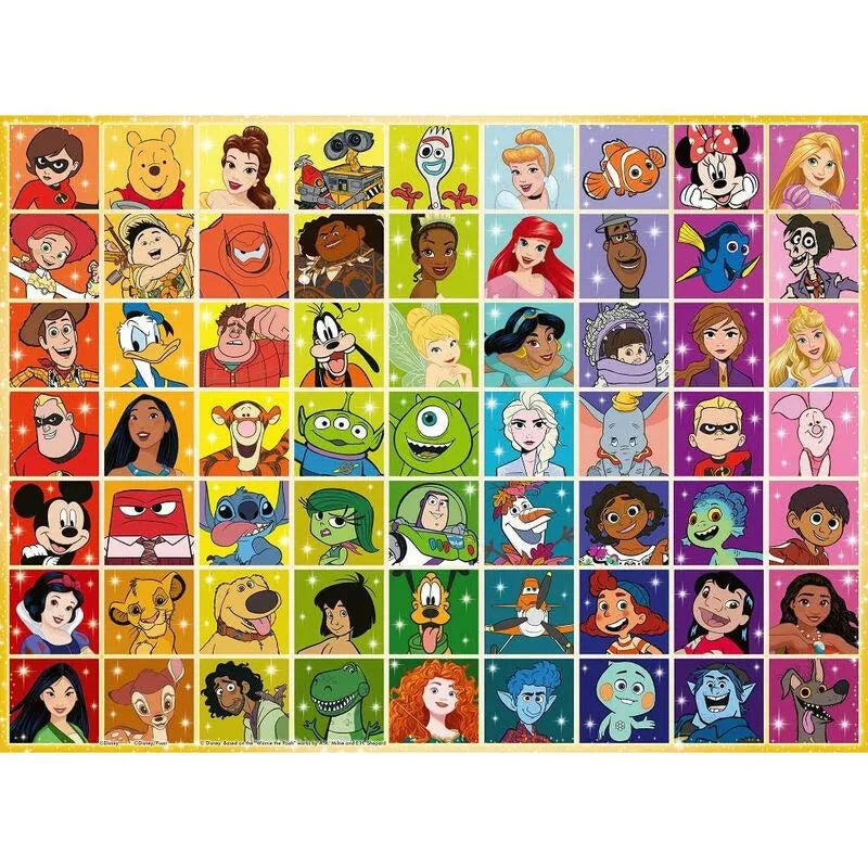 Children’s Puzzle Disney Multi Character - 100 Pieces Puzzle - Ravensburger - Ginga Toys