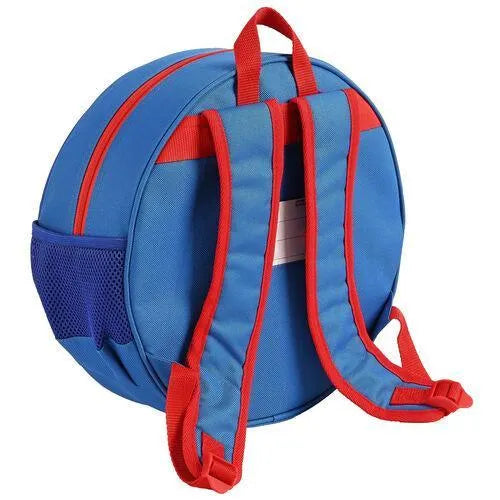 DC Comics Superman Kids School Blue 3D Round Mini Backpack - Ginga Toys - Ginga Toys