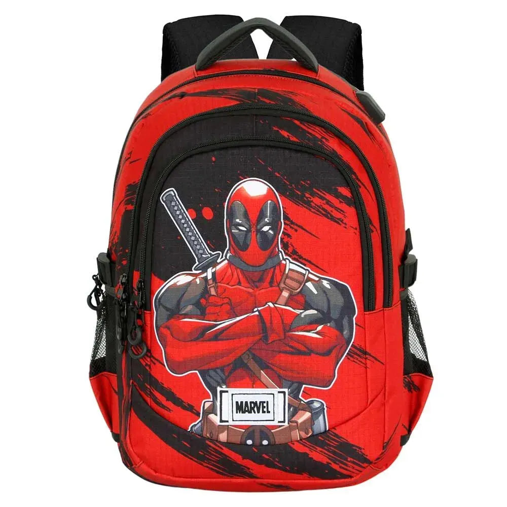 Deadpool Red PLUS Running Backpack Deadpool Bad - Ginga Toys