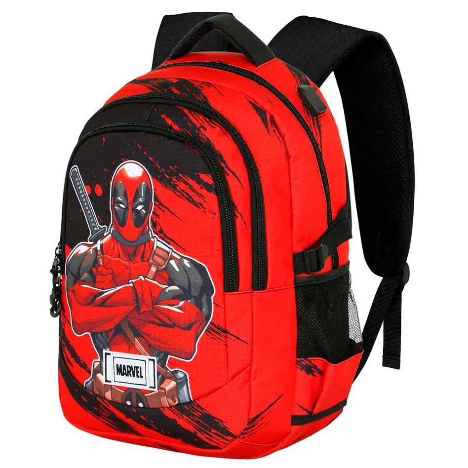 Deadpool Red PLUS Running Backpack Deadpool Bad - Ginga Toys