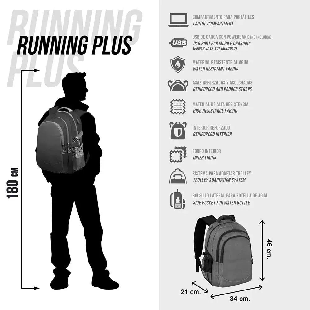 Deadpool Red PLUS Running Backpack Deadpool Bad - Ginga Toys