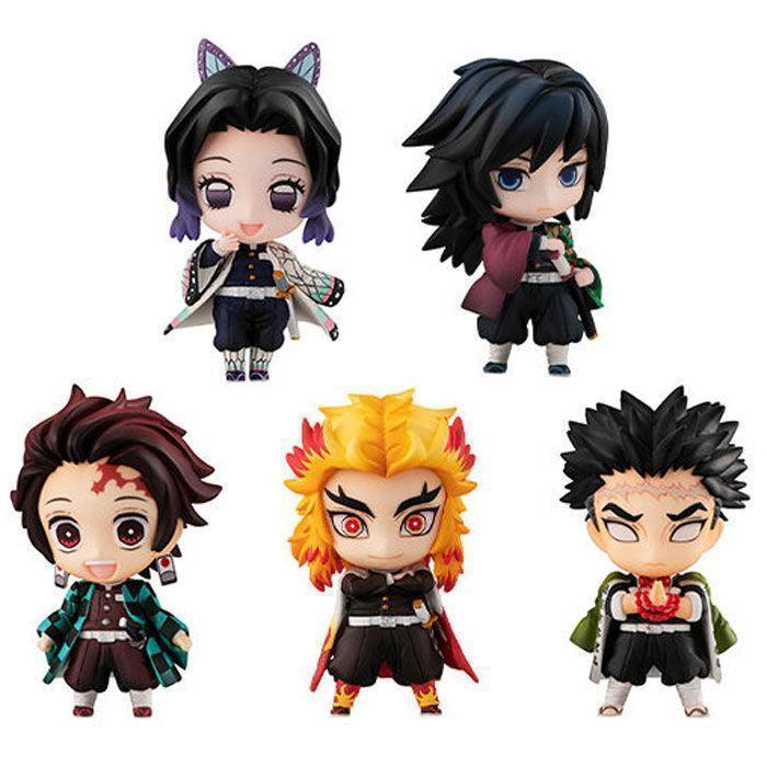 Demon Slayer: Kimetsu no Yaiba - The Hashiras Mascot Box of 5 Figures (Set A) - Mega House - Ginga Toys