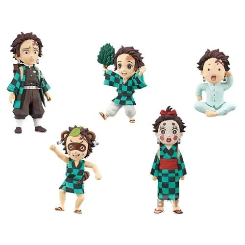 Demon Slayer: Kimetsu no Yaiba World Collectable Figure - Tanjiro Kamado Collection Set of 5 Figures - Banpresto - Ginga Toys