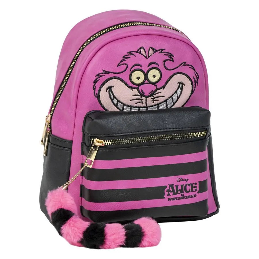 Disney Alice in Wonderland - Cheshire fashion faux leather casual backpack - Ginga Toys