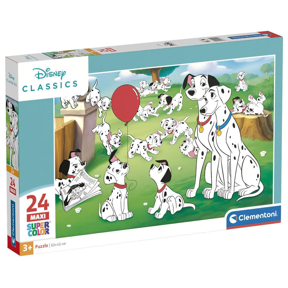 Disney Classics 101 Dalmatians 24 Maxi Super Color Jigsaw Puzzle 24pcs - Ginga Toys