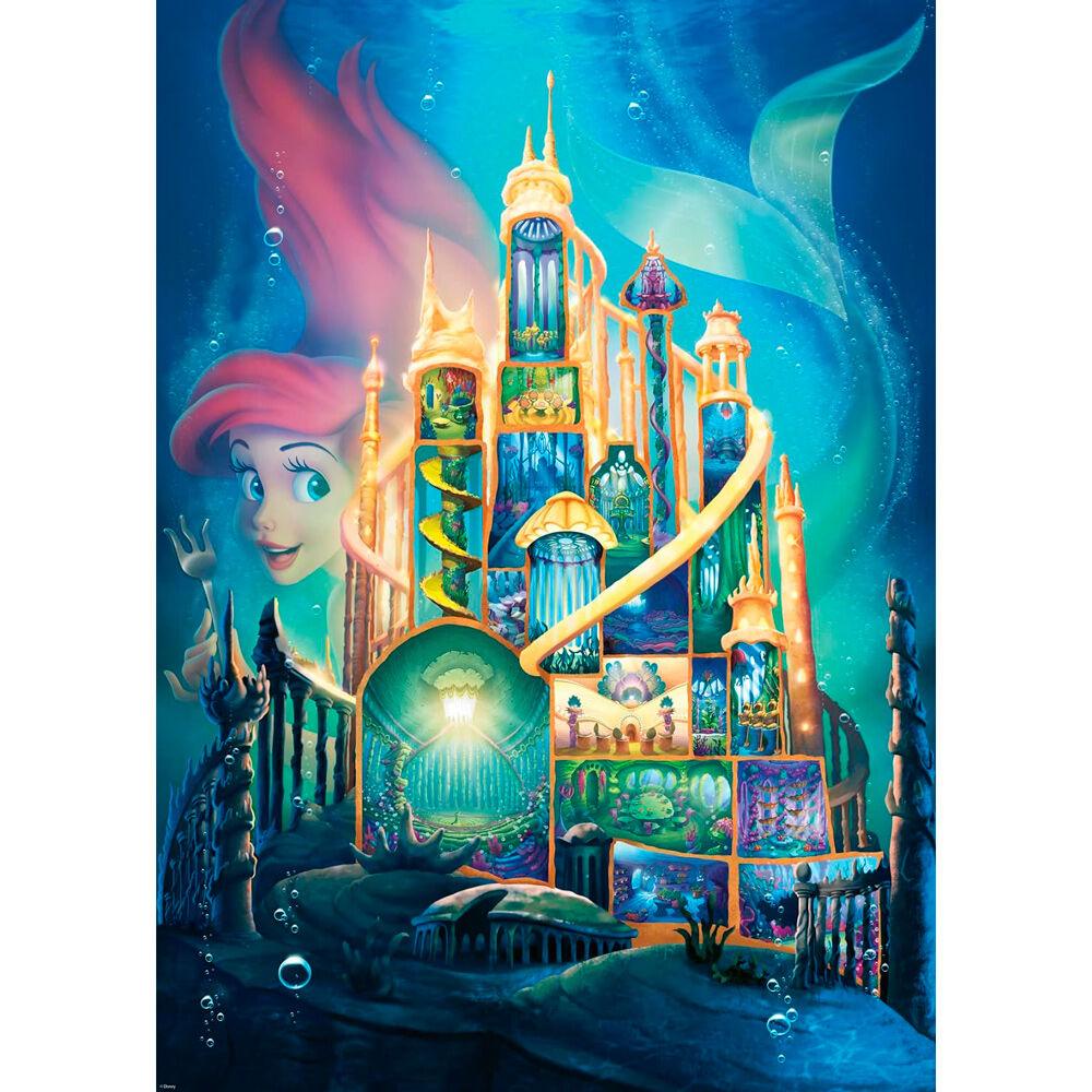 Disney Jigsaw Ariel Castle Puzzle - 1000 Pieces Puzzle - Ravensburger - Ginga Toys