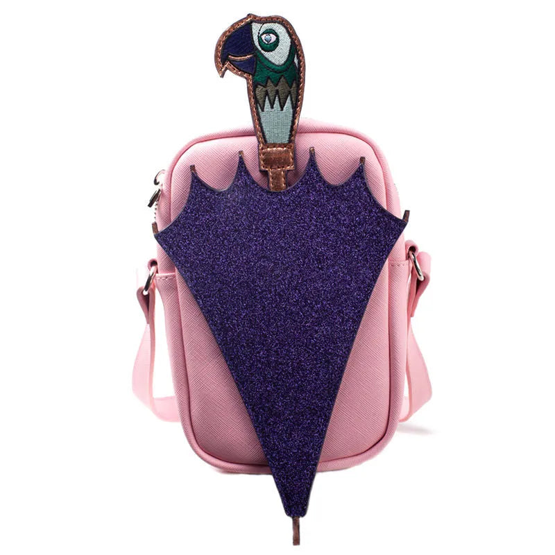 Disney - Mary Poppins Glitter PU Umbrella Shoulder Crossbody Bag - Ginga Toys