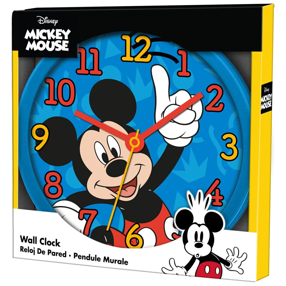 Disney Mickey Mouse Bros Kids Wall Clock 25cm - Ginga Toys