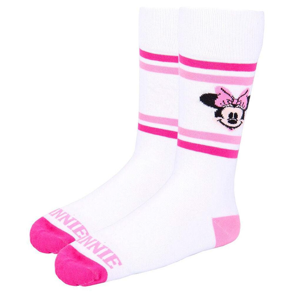 Disney Minnie Mouse Adult Socks Pack 3 Pieces Gift Box 36/41 - Cerda - Ginga Toys