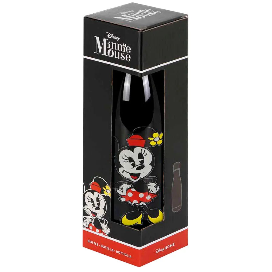 Disney Minnie Mouse Black Tritan Bottle - Minnie Mouse Face - Ginga Toys