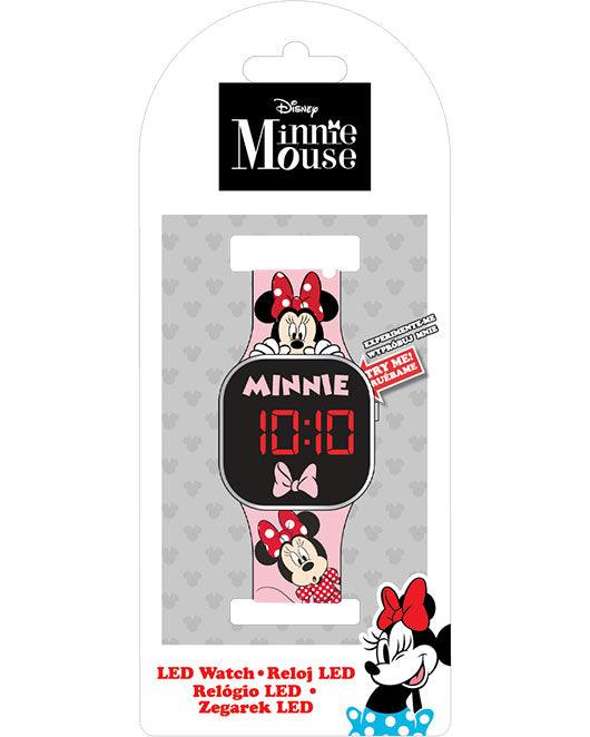 Disney Minnie Mouse Children Girls Led Digital Watch - Kids Licensing - Ginga Toys