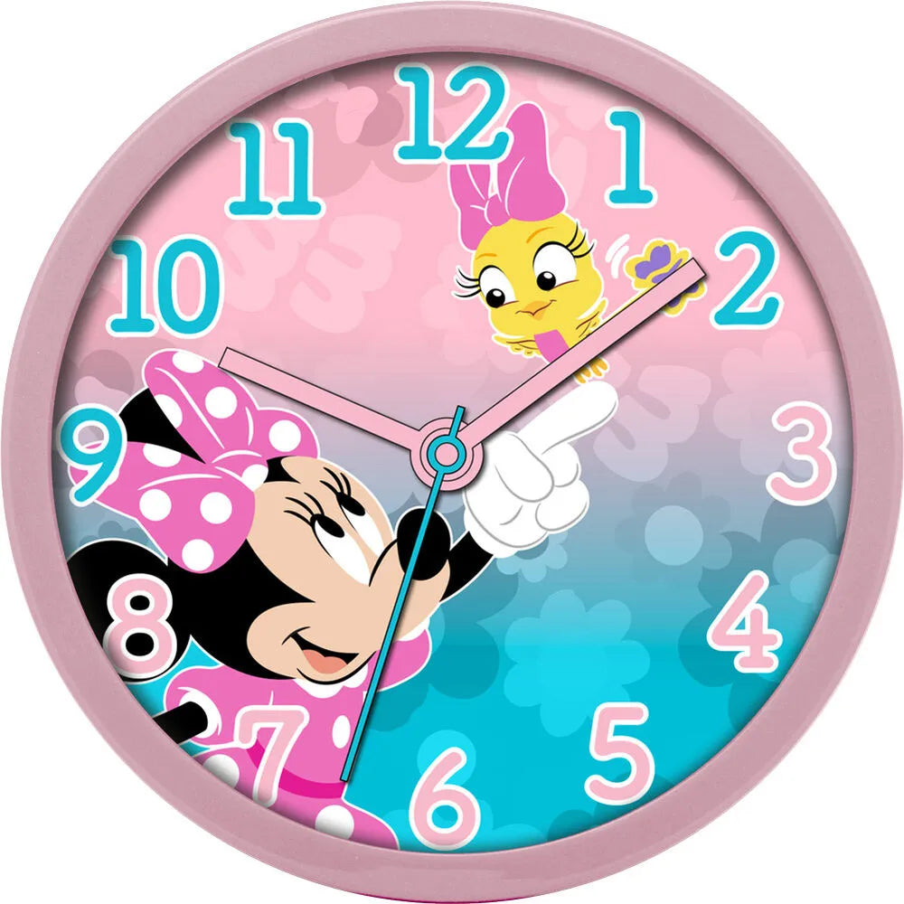 Disney Minnie Mouse Girls Wall Clock 25cm - Ginga Toys